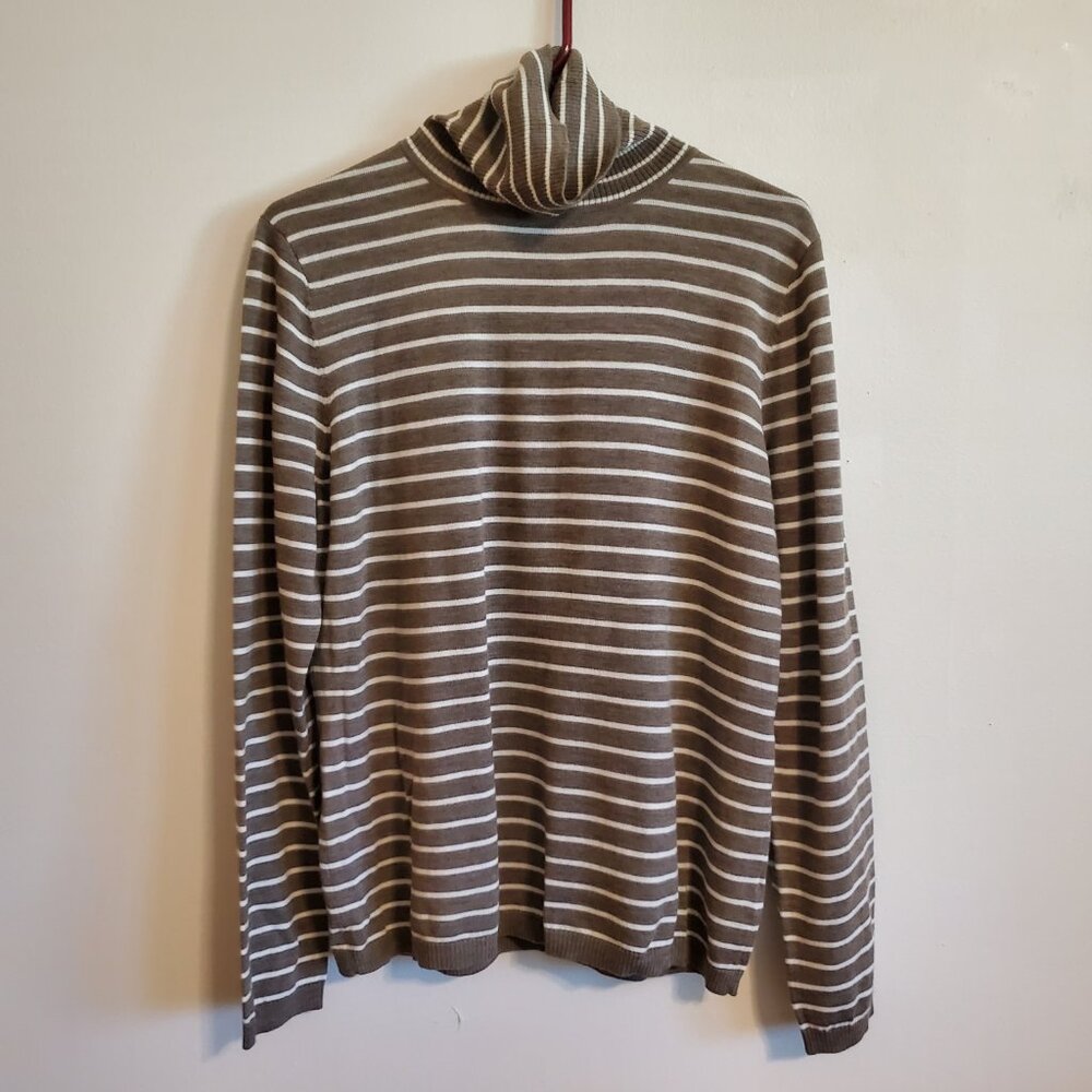 Pendleton Merino Wool Striped Turtle Neck XL - Picture 7 of 15